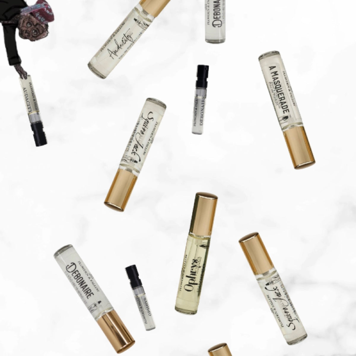 Perfume samples by Plowden & Fallow
