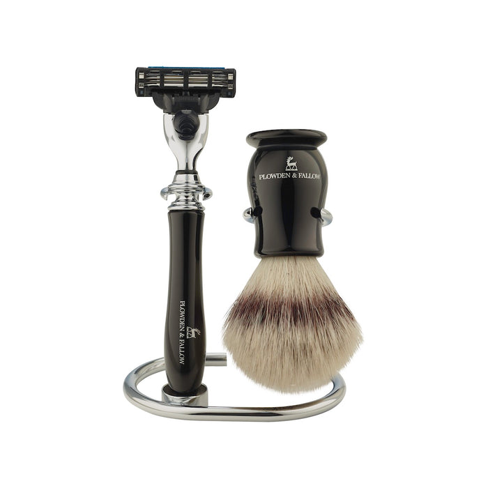 Ludlow Cartridge Shaving Set | 3 Piece | Ebony